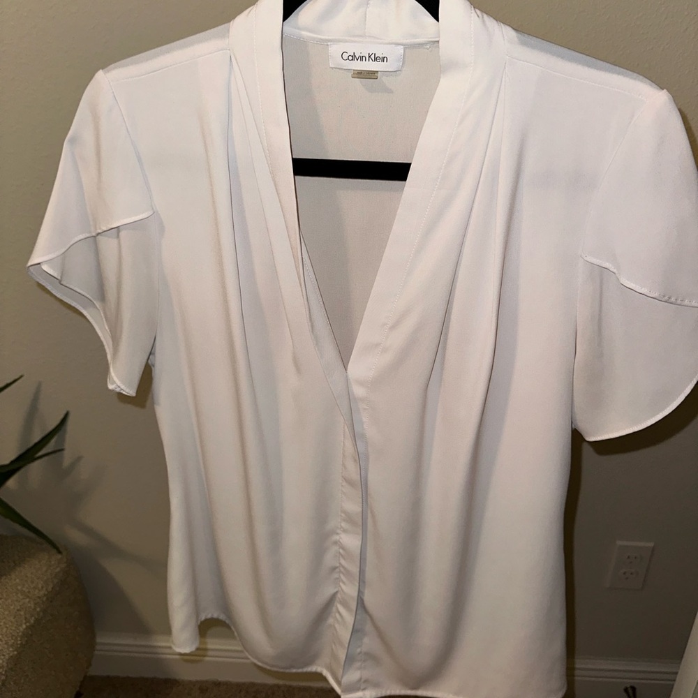Calvin Klein white blouse